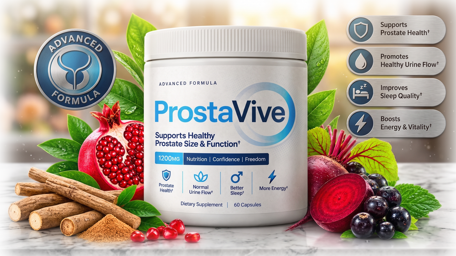 ProstaVive supplement for prostate health.